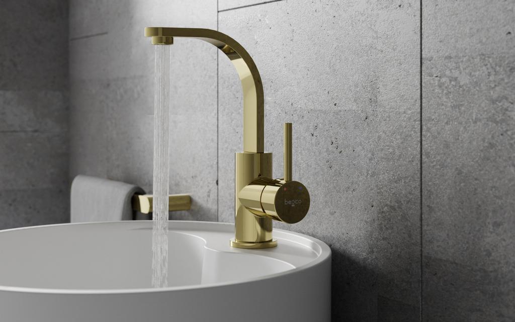 ILLUSION I Chrome High Washbasin Tap Besco