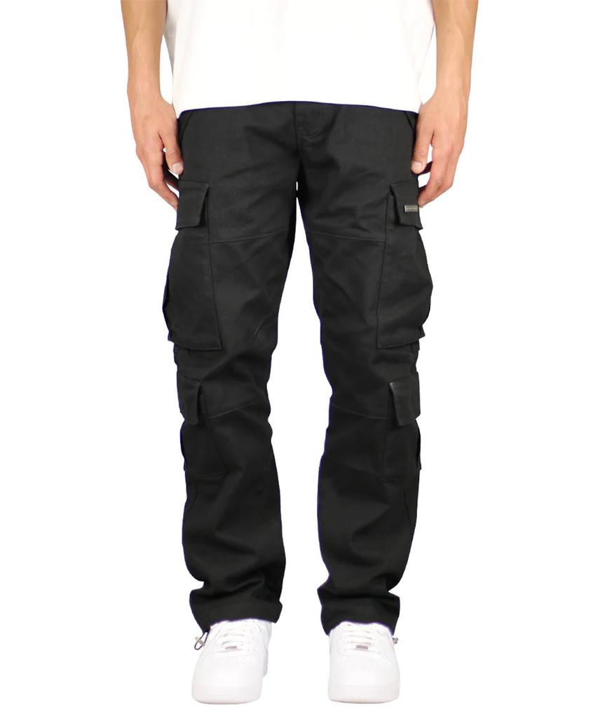 Haipeodenim Black 8-Pocket Cargo Pants