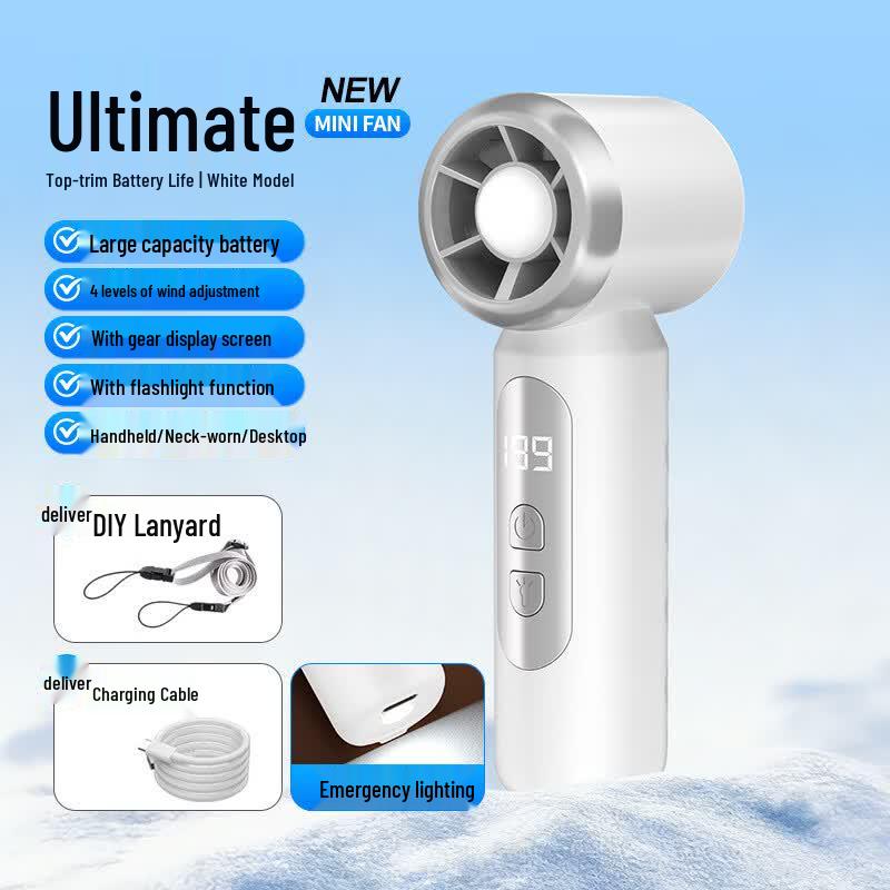DH Digital Display Handheld Mini USB Fan