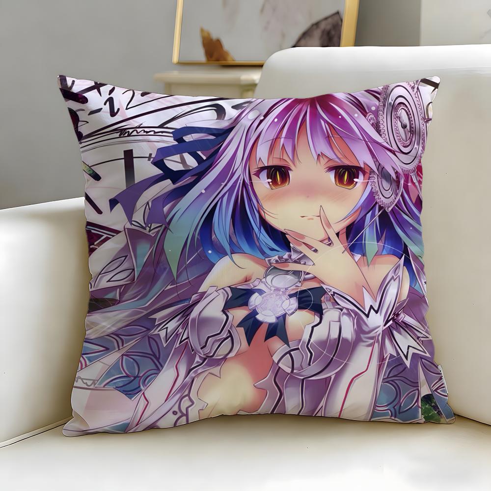 Scifi Anime Clockwork Planet Cushion Cover Soft EasyWash Pillow Case Versatile for Couch Bed Travel and Office