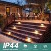 Outdoor Solar Stair Lights LED Waterproof Railing Fence Lights for Garden Yard Step Lighting Enhances Night Safety and Ambience