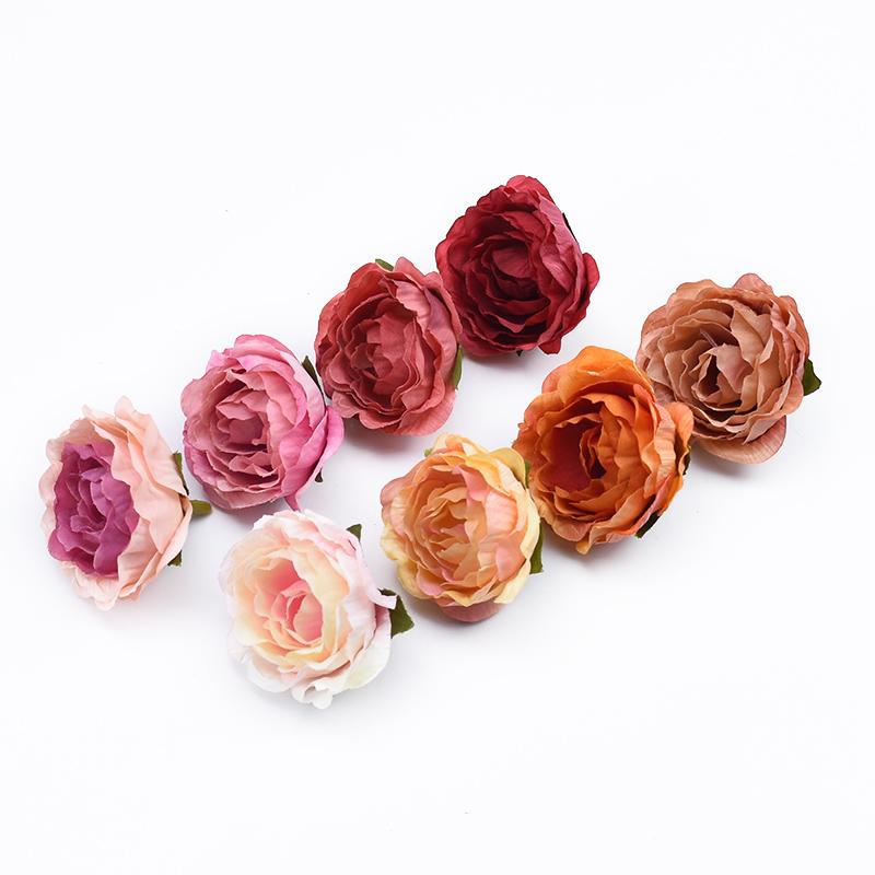 10/30pcs Artificial Flowers Silk Rose peony Wedding bridal bouquet Outdoor Garden Home vase Wreaths Holiday Party Diy gift Decor