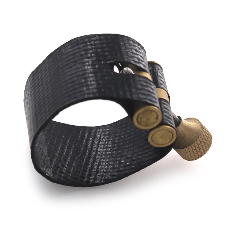 Saxophone Clip Leather Ligature Single Screw Fastener Clip Mouthpiece Ligature