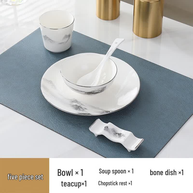 

Elegant Melamine 5-Piece Dinnerware Set