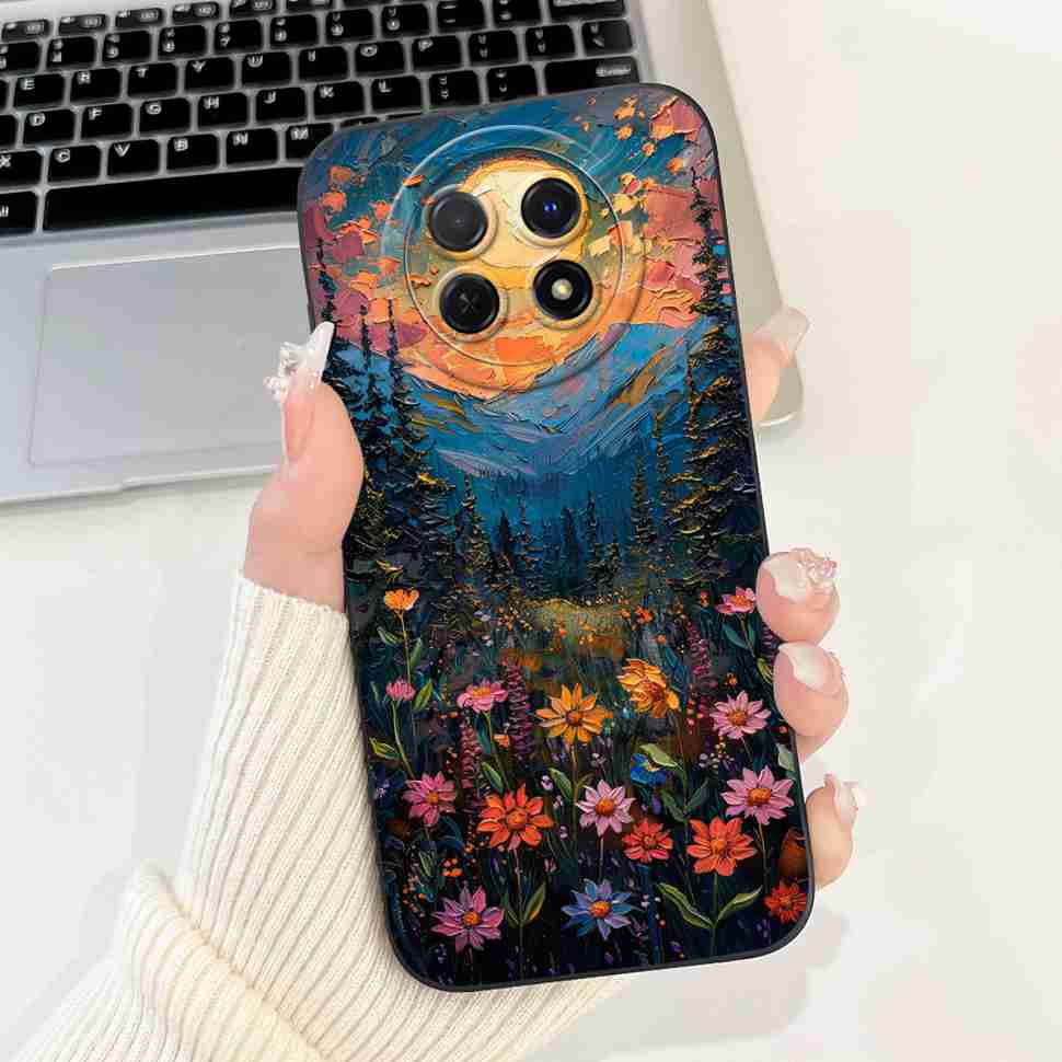 Für Huawei nova Y91 Hülle STG-LX1 Niedliches Cartoon-Kaninchen Weiche Silikonhülle Für Huawei Enjoy 60X STG-AL00 6,95" Schmetterlingsschale