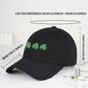 Clover Print SoftTop Baseball Cap Soft Comfortable Lightweight Breathable Lucky Festive St Patricks Day Style Unisex Perfe
