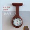 Nurse Silicone Lapel Watch Pin-on Students Quartz Gift Round Dial
