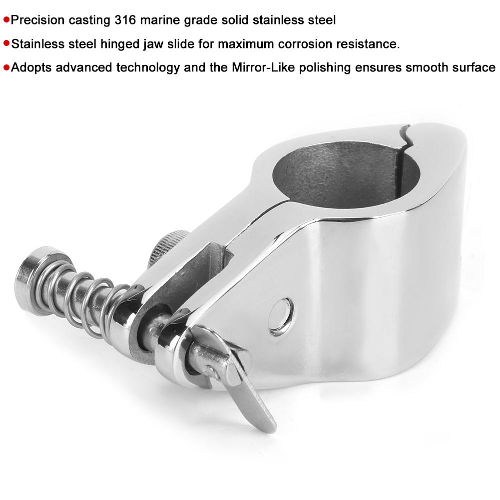 2pcs Top Hinged Jaw Slide Boat Pin &amp; Cam Clamp Marine Yachts Fitting Hardware(22MM )