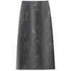 2025 Winter Elegant High-Waist Mid-Length Sequin Wool Slit Skirt for Women