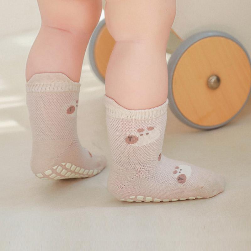 Childrens Non-Slip Socks Cute Cartoon Pattern Kids Boys Girls Floor Socks Comfortable Breathable for Toddler