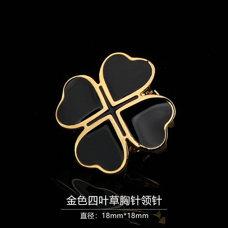 Gift Box Men'S Fashion Temperament Crystal Brooch Collar Pin Suit Brooch Collar Pin Trend Corsage