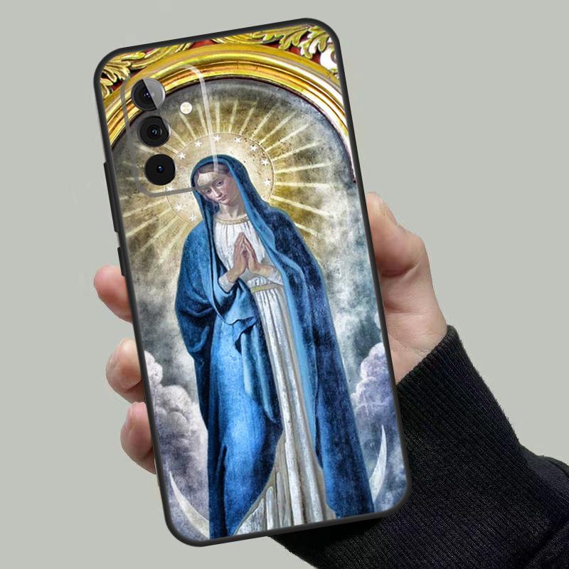 Holy Mother Virgin Mary Christian Case For Samsung Galaxy A54 A34 A14 A36 A56 A06 A13 A53 A32 A12 A22 A52 A35 A17 A16 A55 A15