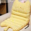 Office And Cozy Study Seat Pad With Bubble Checkered Pattern Plush Toy Gift