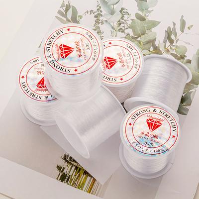 0.2-0.7mm Nylon Beading Cord Durable Flexible Jewelry Thread Non-Stretch Clear Wire for Professional Jewelry & Craft Creations