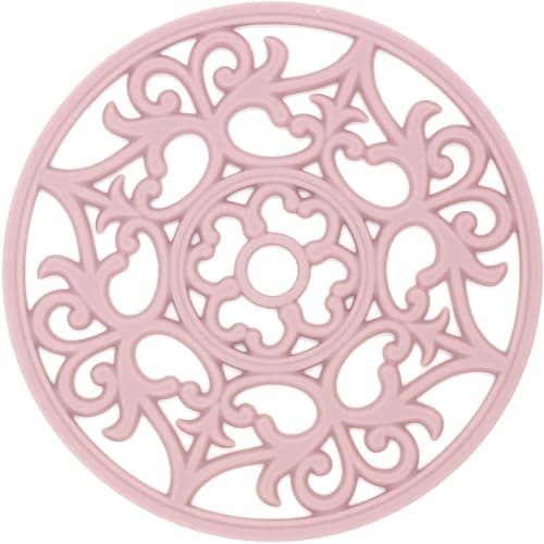 YOUTALLY Silicone Insulating Pad for Pots and Trivets, Heat-Resistant, Non-Slip, Waterproof, Thick Oven Mat, Flexible and Insulating Cup Mat, 20cm Dia