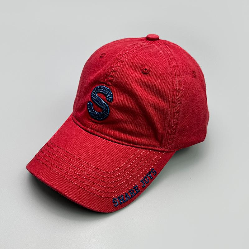 Spring And Summer Leisure Travel Baseball Hat Embroidery S Letter Male And Female Sunshade Student Street Cap