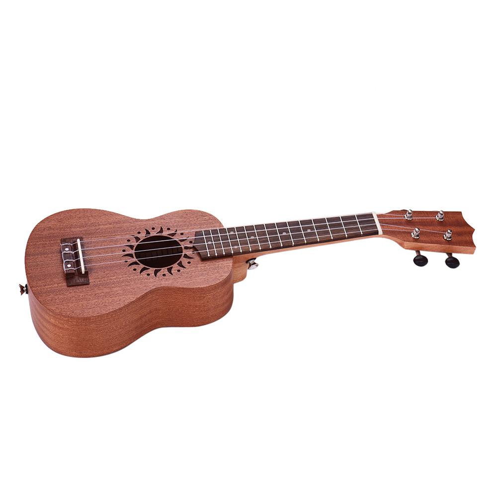 21 Inch Wooden Acoustic Ukulele Ukelele Uke Sapele Wood