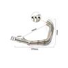 For MT-09 FZ-09 FJ09 MT09 FZ09 TRACER 900 2014-2020 51mm Motorcycle Exhaust System Slip On Front Link Pipe Moto Motorbike