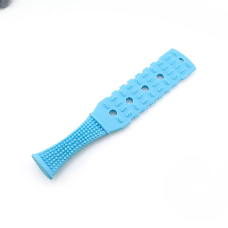 Silicone Rubber Meridians Beating Sha Board Massage Stick Hammering Hammer Silicone Beating Board Back Hammer Lengthened and Widened