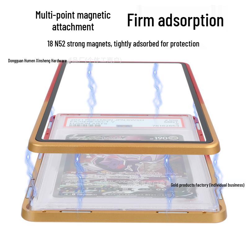 Gradient Metal Shell for PSA/BGS Graded Card Protection - Pokemon & Star Player Card Compatible