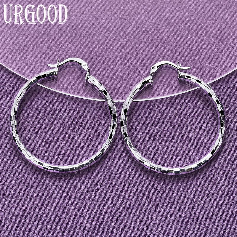 Boucles d'oreilles rondes en argent sterling 925 pour bijoux de mode de mariage