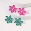 Exquisite Oil Dripping Flowers, Light Luxury, Versatile, Trendy, Fashionable, Niche Earrings, Earrings