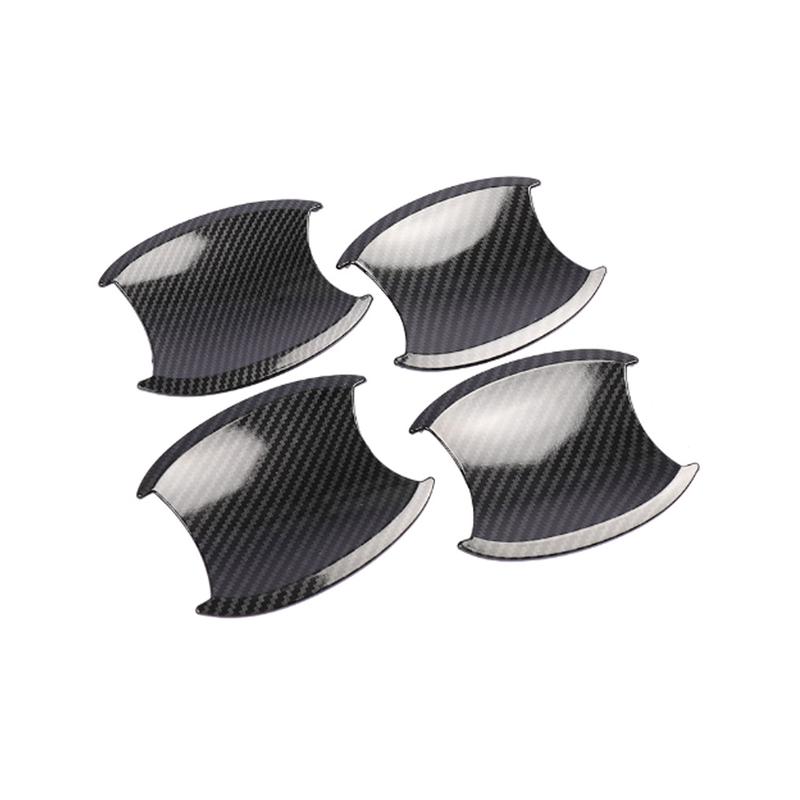 Car Chrome Door for Honda CR-V 3 CRV RE 2007~2011 Handle Cover Key Carbon Fiber Black Trim Catch Car Cap Stickers Accessories