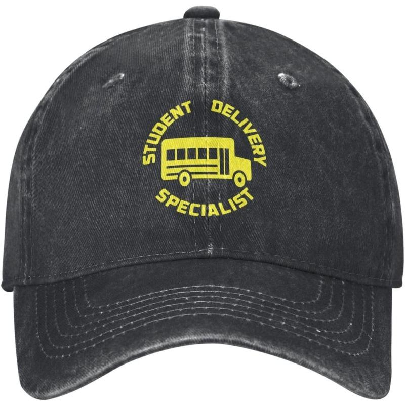 Student Delivery Specialist School Bus Baseball Cap Vintage Washed Cotton Adjustable Driving Hat