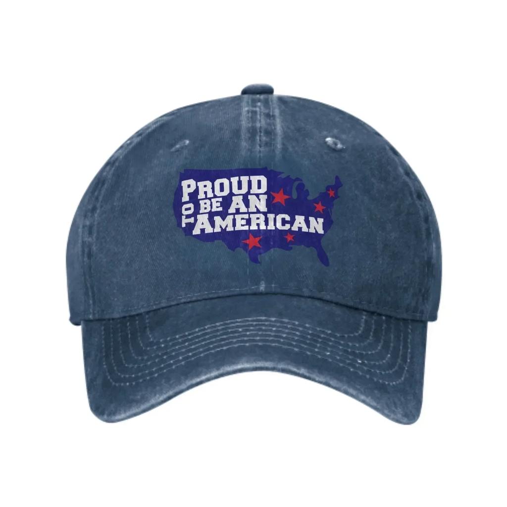Stolz darauf, ein Amerikaner zu sein Passform Unisex Damen Baseballkappen Used Gewaschene Kappe Vintage Outdoor Alle Jahreszeiten Reise Verstellbare Mütze