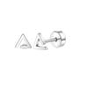 2PCS/Set Stainless Steel Heart Moon Earbone Stud Screw Ball Stud Earrings for Women Fashion Ear Tragus Cartilage Body Piercing