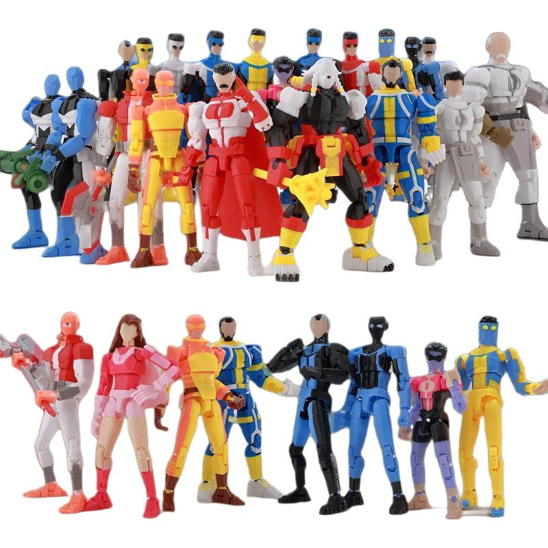 3D Printed Lucky 13 Action Figure Fully Articulated Assembled Model Cartoon Anime Collectible Model For Game Hobby Collect