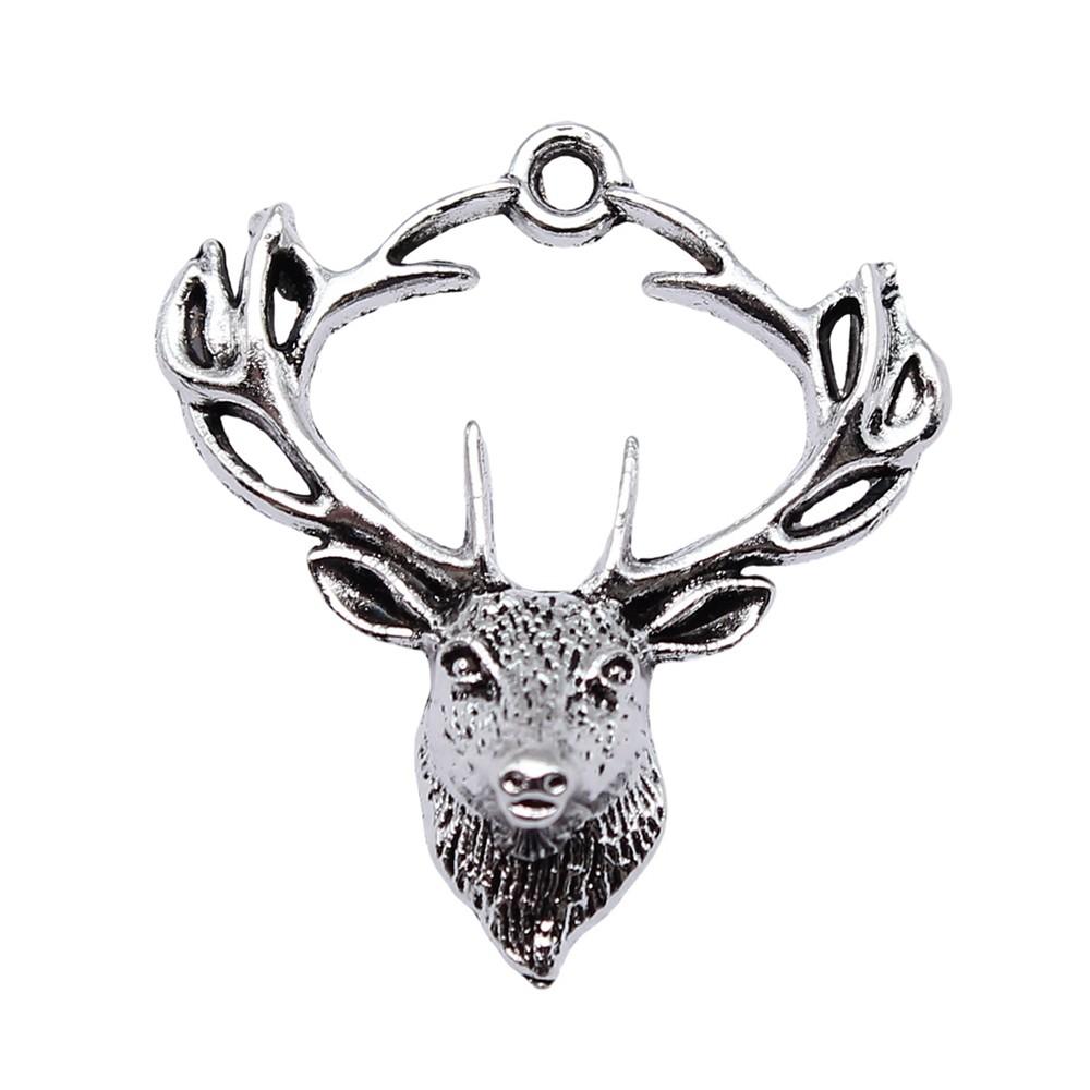 Deer Antler Charms Christmas Day Pendants For Nature Inspired Jewelry