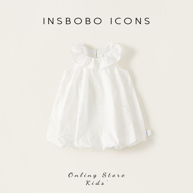 Insbobo Girls Dress Kidsren s Skirt 2026 Summer New Style Princess Dress Girls Clothes Fashionable Kidsren s Clothing White 80