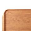 Melamine Wood Grain Tray Rectangular Lightweight Multipurpose Decorative Serving Platter Dinner Tray for Coffee