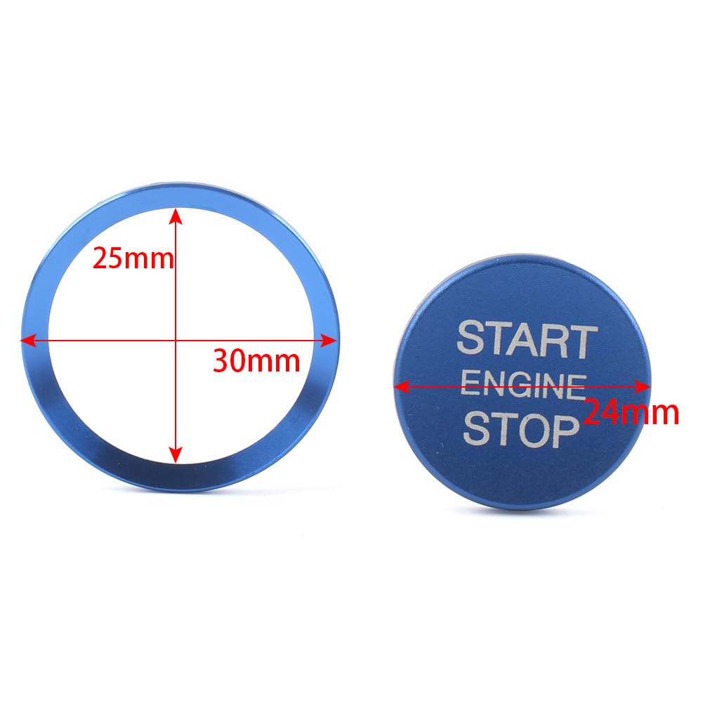 GZYF Auto Car Engine Start Stop Switch Button Cover Trim For Volkswagen Jitter CC