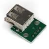 USB 2.0-Buchse auf DIP 4-Pin-Adapterplatine mit angelötetem Stromdatenkabel