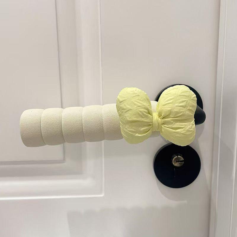 

Крышка для дверной ручки Bowknot Anti-Collision, защитная крышка для дверной ручки, антистатическая защита для дверной ручки, украшение для ручки