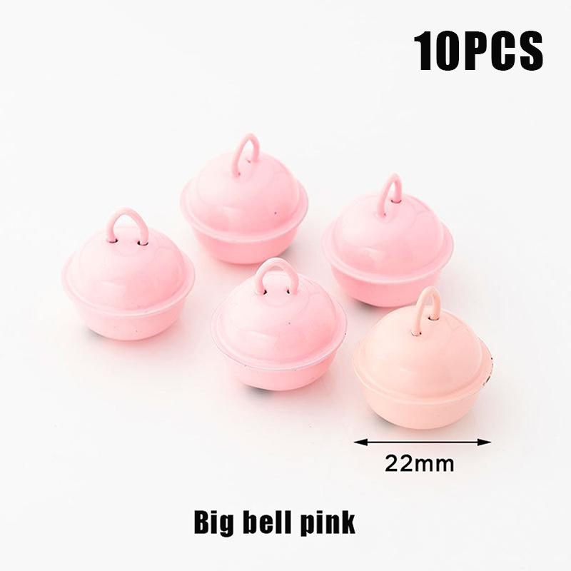 10 szt. 22 mm Kolorowe Malowane Dzwonki Jingle Metalowe Okrągłe Mini Dzwoneczki Ozdoby Dekoracje Wisiorki na Boże Narodzenie Rękodzieło DIY