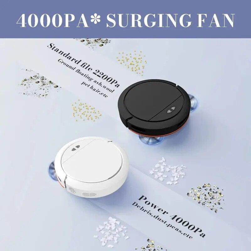 Intelligent Sweeping Robot Fully Automatic Household Sweeping And Towing Automatic Recharge With Wifi APP Control 4000Pa Suction