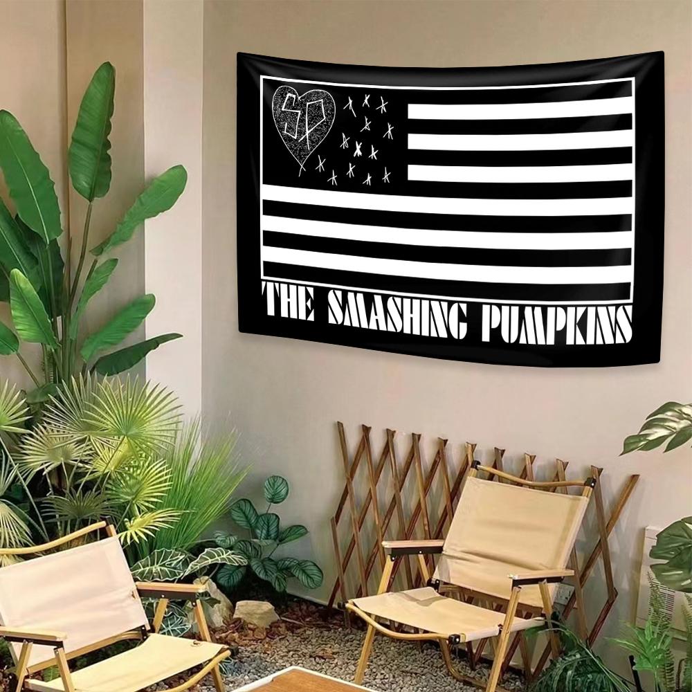 

Гобелен The Smashing Pumpkins Рок-группа Настенный декор Современное украшение дома Персонализированный подарок Спальня Общежитие Фон 29x37in