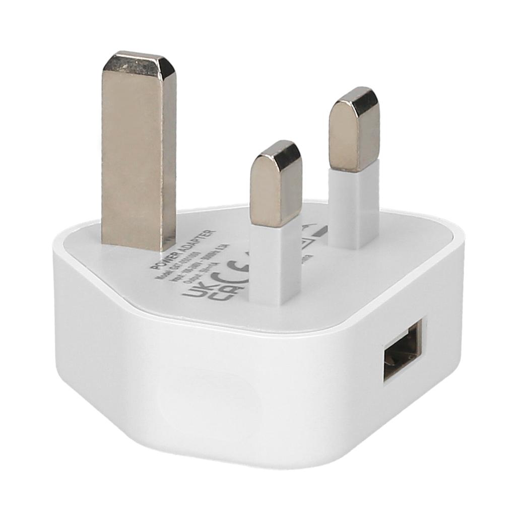 5V 1A USB Adapter 100-240V Input DC Adapters for Charging Multifunction Power Adapter for Electronic Devices UK Plug White