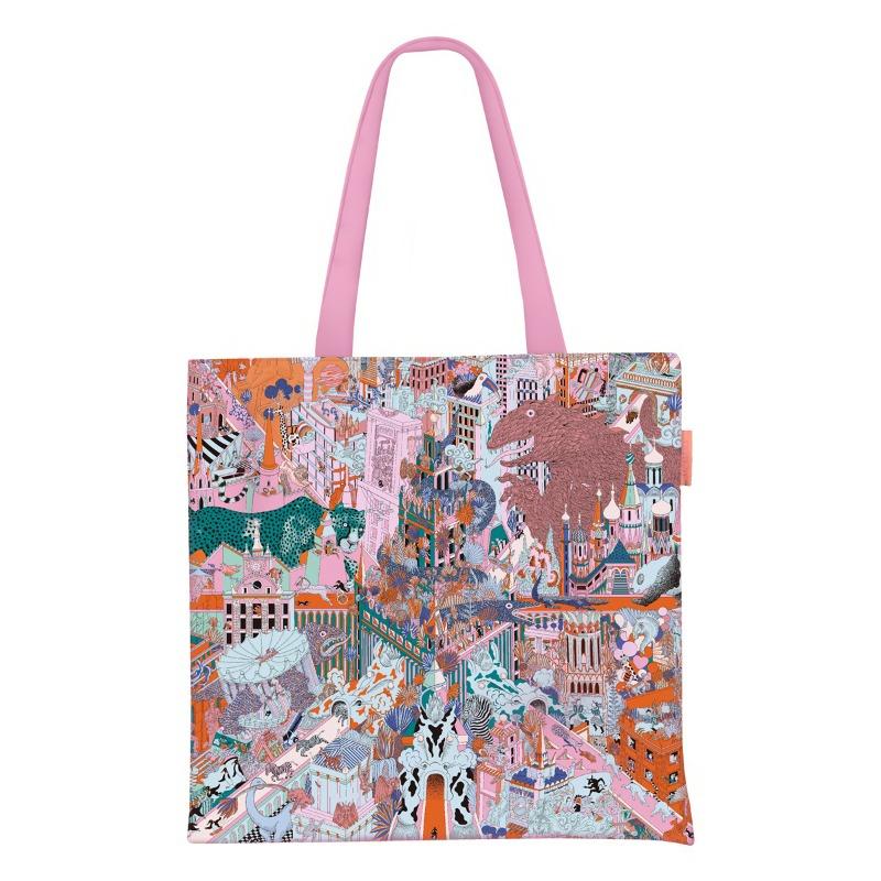 Spring new printed handbag women's oil painting series handbag shoulder bag tote bag fashion canvas bag
