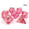 Multifaceted Digital Dice Set Double Colors Acrylic Table Game Opaque Polyhedral Dices for DND Dice Tabletop Role-Playing Game