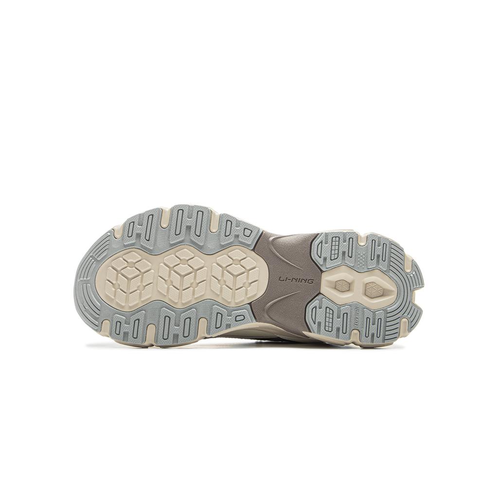 Li Ning YOUNG Fashion Slip Resistant Cushioning Abrasion Resistant Rebound Low Top Kids Lifestyle Shoes Brown Kids' YKCU180-15