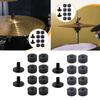 10x Cymbal Accessory Easy Installation Drum Accessories Cymbal Stand Felt Pads for Stage Concert Show Musician