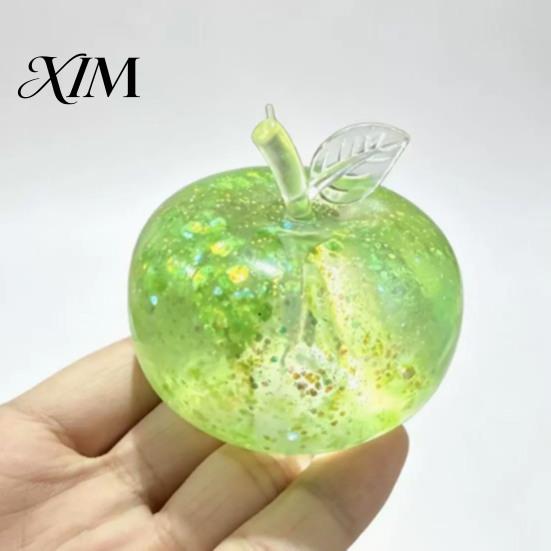 Stress Relief Sensory Toy Fruit Squeeze Toy, Christmas Shaped Soft Slow Rise Fidget Novelty Holiday Gift Box Cute for Adults Kids Anxiety Ball