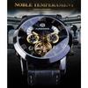 Forsining Men's Tourbillon Mechanical Watches Calendar Automatic Movement Genuine Leather Strap Wrist Watches