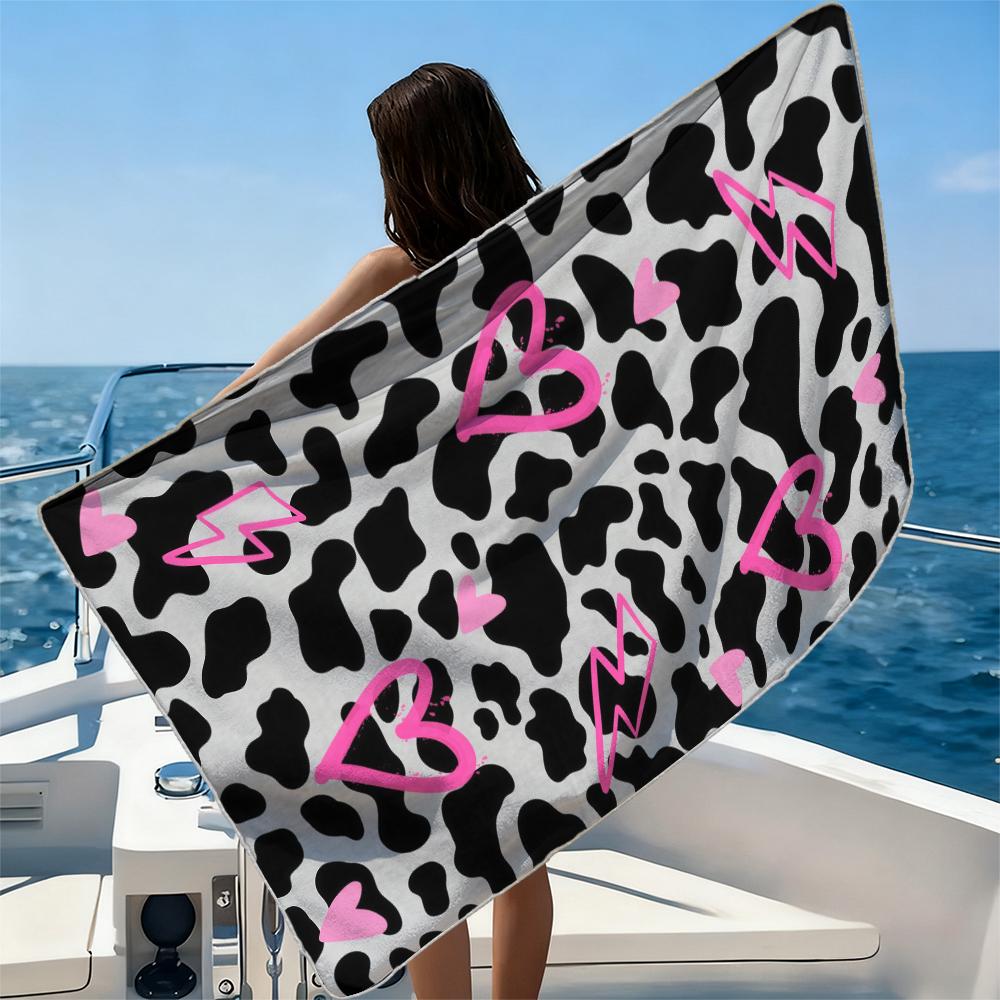 Comic NopeBeach Towel Ultra-fine Fiber Quick Drying Absorbent Beach Swimming Vacationvacation Essentials Gifts