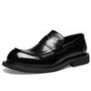 Erste Schicht Rindsleder Britischer Stil Mode Business Casual Schuhe Ein Pedal Freizeitschuhe Herren Slipper Bequem