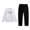 Fashion Letter Logo Print Crew Neck Pullover Long Sleeve Comfortable Pants Sweatshirt Set Men Sets AWDVH35-2+AKLUE31-1